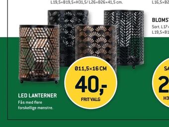 XL-BYG Led lanterner tilbud