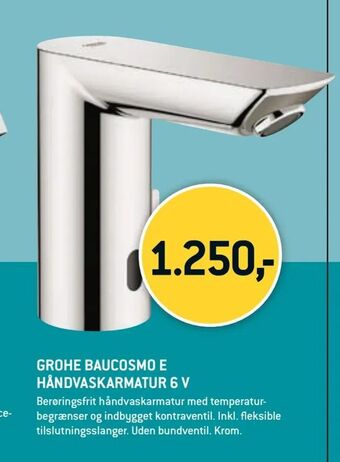XL-BYG Grohe baucosmo e håndvaskarmatur 6 v tilbud