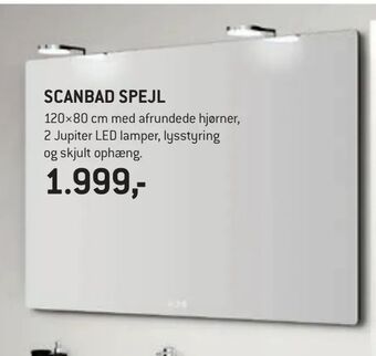 XL-BYG Scanbad spejl tilbud