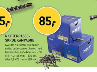 XL-BYG Nkt terrasseskrue kampagne tilbud