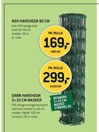 XL-BYG Nsh havehegn 90 cm tilbud