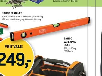 XL-BYG Bahco vaterpas i sæt tilbud