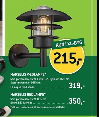XL-BYG Marselis væglampe tilbud