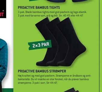 XL-BYG Proactive bambus strømper tilbud