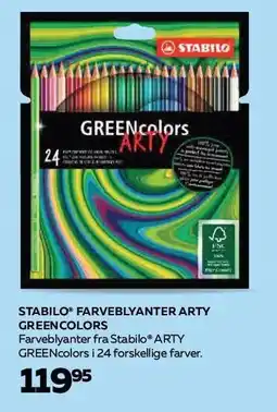 STABILO FARVEBLYANTER ARTY GREENCOLORS