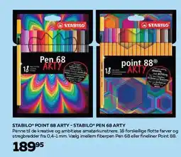 Bog & idé STABILO POINT 88 ARTY - STABILO PEN 68 ARTY tilbud