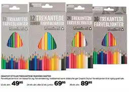 Bog & idé GRAPHIT STYLUS TREKANTEDE FARVEBLYANTER tilbud