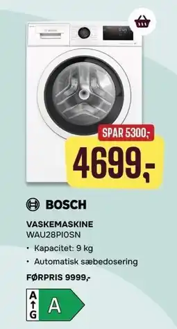 Skousen BOSCH VASKEMASKINE tilbud
