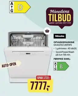 Skousen Miele OPVASKEMASKINE tilbud