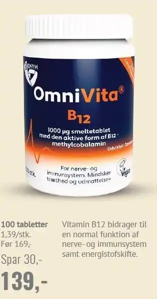 Din Lokale Helsekost OmniVita B12 tilbud