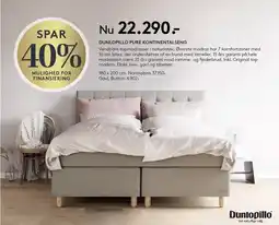 SengeSpecialisten DUNLOPILLO PURE KONTINENTALSENG tilbud