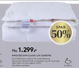 SengeSpecialisten RINGSTED DUN CLASSIC LUX DUNDYNE tilbud