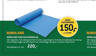 Nordland foam gulvunderlag