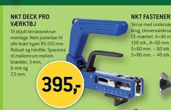 XL-BYG Nkt deck pro værktøj tilbud