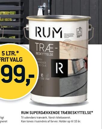 Rum superdækkende træbeskyttelse