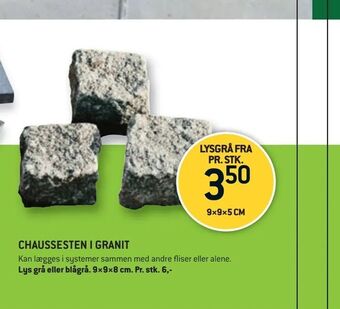 Chaussesten i granit