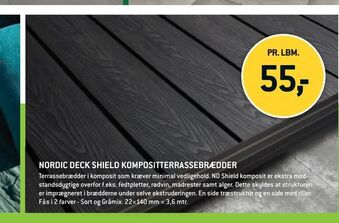 XL-BYG Nordic deck shield kompositterrassebrædder tilbud