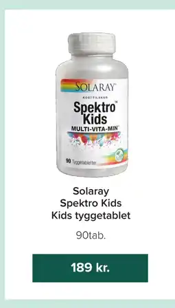 Helsemin Solaray Spektro Kids Kids tyggetablet tilbud