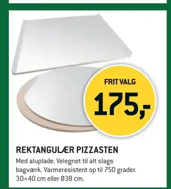 XL-BYG Rektangulær pizzasten tilbud