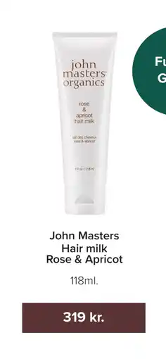 Helsemin John Masters Hair milk Rose & Apricot tilbud