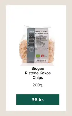 Helsemin Biogan Ristede Kokos Chips tilbud