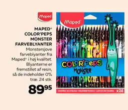 Bog & idé MAPED COLOR’PEPS MONSTER FARVEBLYANTER tilbud