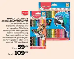 MAPED COLOR’PEPS ANIMALS FARVEBLYANTER