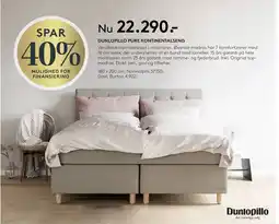 SENG DUNLOPILLO PURE KONTINENTALSENG tilbud
