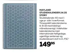 Bog & idé MAYLAND STUDIEKALENDER 24/25 STORY tilbud