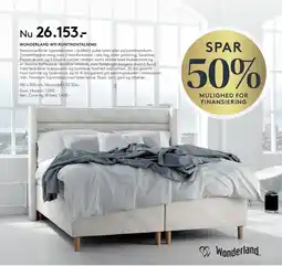 SENG WONDERLAND W11 KONTINENTALSENG tilbud