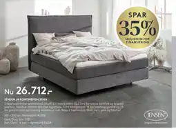 SENG JENSEN J4 KONTINENTALSENG tilbud