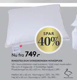 SENG RINGSTED DUN SVINEDRENGEN HOVEDPUDE tilbud