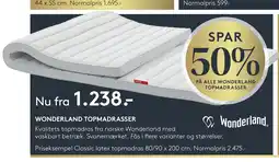 SENG WONDERLAND TOPMADRASSER tilbud