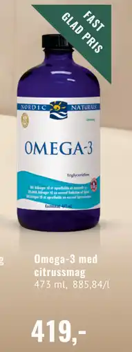Helsam Omega-3 med citrussmag tilbud