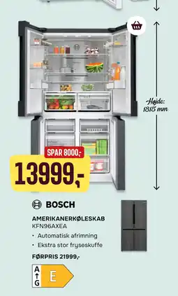 Skousen AMERIKANERKØLESKAB tilbud
