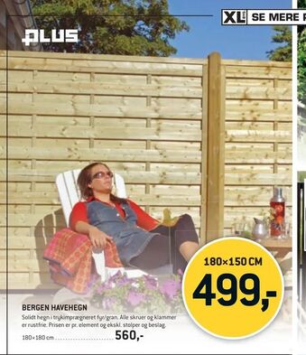 XL-BYG Bergen havehegn tilbud
