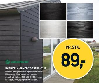 XL-BYG Hardieplank med træstruktur tilbud