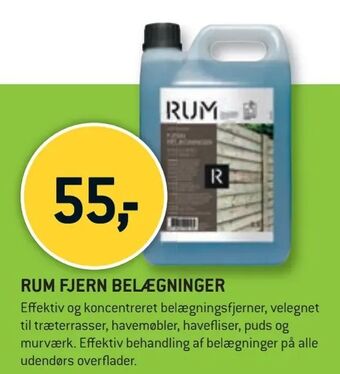 XL-BYG Rum fjern belægninger tilbud