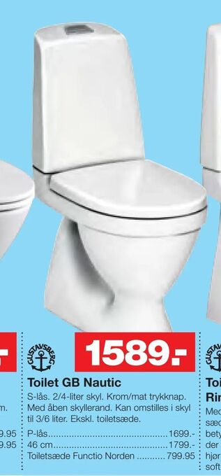 Bauhaus Toilet GB Nautic tilbud