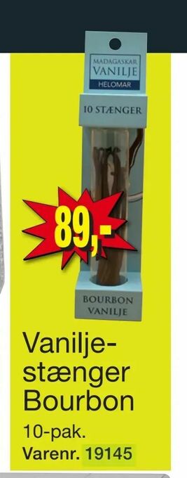 Vaniljestænger Bourbon