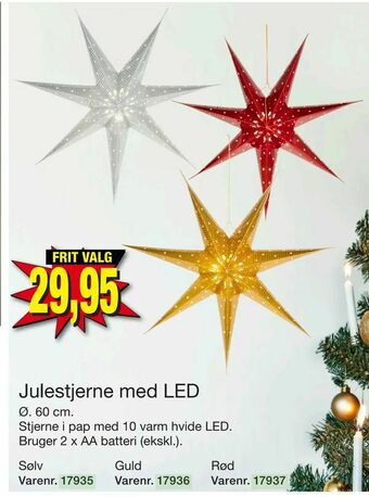 Harald Nyborg Julestjerne med LED tilbud