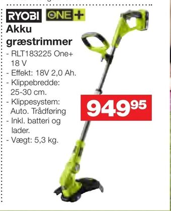 Bauhaus Akku græstrimmer tilbud