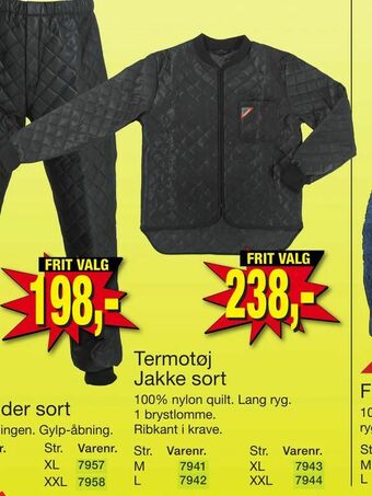 Harald Nyborg Termotøj Jakke sort tilbud