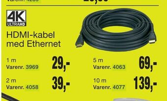 Harald Nyborg HDMI-kabel med Ethernet tilbud