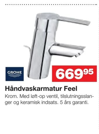 Håndvaskarmatur Feel