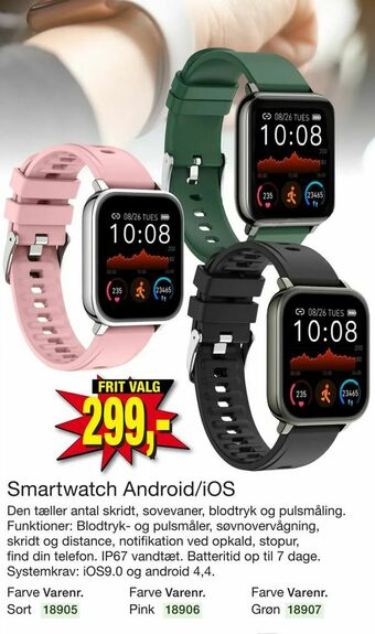 Harald Nyborg Smartwatch Android/iOS tilbud
