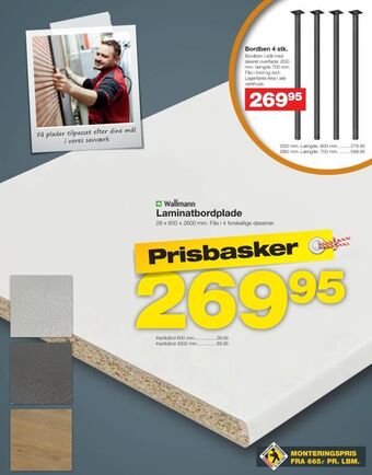 Laminatbordplade