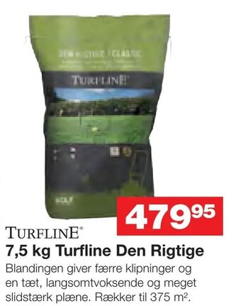 Bauhaus 7,5 kg Turfline Den Rigtige tilbud