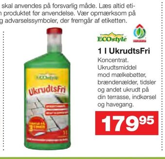 Bauhaus 1 l UkrudtsFri tilbud