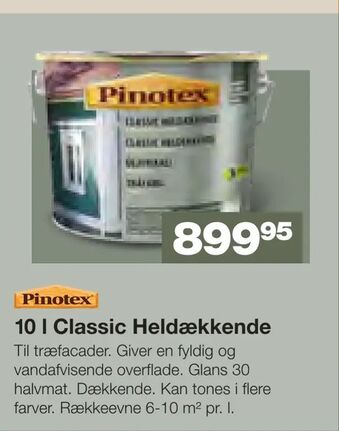 Bauhaus 10 l Classic Heldækkende tilbud